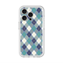 スリムプロテクションプレミアムケース with MagSafe［ Argyle - Blue ］
