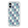 スリムプロテクションプレミアムケース with MagSafe［ Argyle - Blue ］