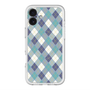 スリムプロテクションプレミアムケース with MagSafe［ Argyle - Blue ］