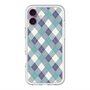 スリムプロテクションプレミアムケース with MagSafe［ Argyle - Blue ］