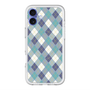 スリムプロテクションプレミアムケース with MagSafe［ Argyle - Blue ］