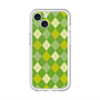 スリムプロテクションプレミアムケース with MagSafe［ Argyle - Green ］