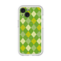 スリムプロテクションプレミアムケース with MagSafe［ Argyle - Green ］