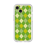 スリムプロテクションプレミアムケース with MagSafe［ Argyle - Green ］