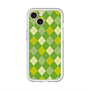 スリムプロテクションプレミアムケース with MagSafe［ Argyle - Green ］