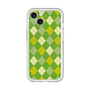 スリムプロテクションプレミアムケース with MagSafe［ Argyle - Green ］