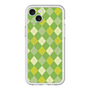 スリムプロテクションプレミアムケース with MagSafe［ Argyle - Green ］
