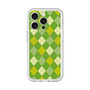 スリムプロテクションプレミアムケース with MagSafe［ Argyle - Green ］
