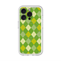 スリムプロテクションプレミアムケース with MagSafe［ Argyle - Green ］
