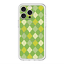 スリムプロテクションプレミアムケース with MagSafe［ Argyle - Green ］