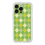 スリムプロテクションプレミアムケース with MagSafe［ Argyle - Green ］