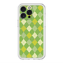 スリムプロテクションプレミアムケース with MagSafe［ Argyle - Green ］