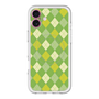 スリムプロテクションプレミアムケース with MagSafe［ Argyle - Green ］