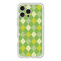 スリムプロテクションプレミアムケース with MagSafe［ Argyle - Green ］
