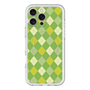 スリムプロテクションプレミアムケース with MagSafe［ Argyle - Green ］