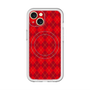 スリムプロテクションプレミアムケース with MagSafe［ Argyle - Red ］