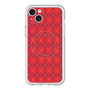 スリムプロテクションプレミアムケース with MagSafe［ Argyle - Red ］