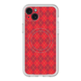 スリムプロテクションプレミアムケース with MagSafe［ Argyle - Red ］