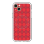 スリムプロテクションプレミアムケース with MagSafe［ Argyle - Red ］