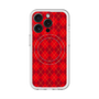 スリムプロテクションプレミアムケース with MagSafe［ Argyle - Red ］