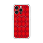 スリムプロテクションプレミアムケース with MagSafe［ Argyle - Red ］