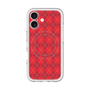 スリムプロテクションプレミアムケース with MagSafe［ Argyle - Red ］