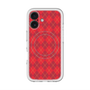 スリムプロテクションプレミアムケース with MagSafe［ Argyle - Red ］