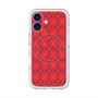 スリムプロテクションプレミアムケース with MagSafe［ Argyle - Red ］