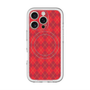 スリムプロテクションプレミアムケース with MagSafe［ Argyle - Red ］