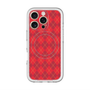 スリムプロテクションプレミアムケース with MagSafe［ Argyle - Red ］