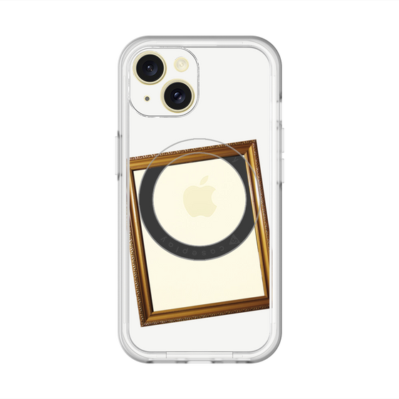 スリムプロテクションプレミアムケース with MagSafe［ Photo Frame - White ］