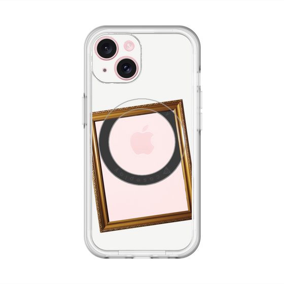 スリムプロテクションプレミアムケース with MagSafe［ Photo Frame - White ］