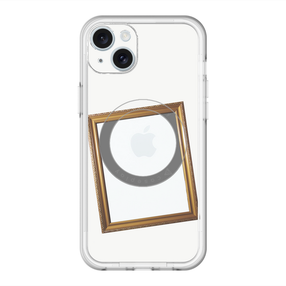 スリムプロテクションプレミアムケース with MagSafe［ Photo Frame - White ］
