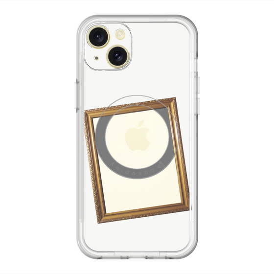 スリムプロテクションプレミアムケース with MagSafe［ Photo Frame - White ］