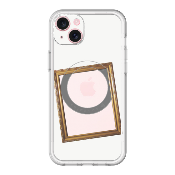 スリムプロテクションプレミアムケース with MagSafe［ Photo Frame - White ］