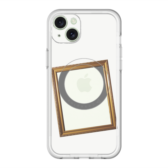 スリムプロテクションプレミアムケース with MagSafe［ Photo Frame - White ］