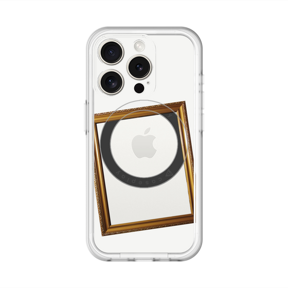 スリムプロテクションプレミアムケース with MagSafe［ Photo Frame - White ］