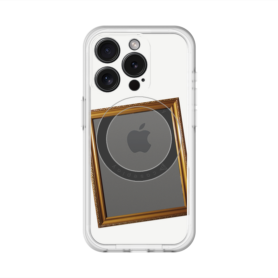 スリムプロテクションプレミアムケース with MagSafe［ Photo Frame - White ］