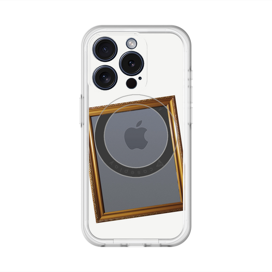 スリムプロテクションプレミアムケース with MagSafe［ Photo Frame - White ］