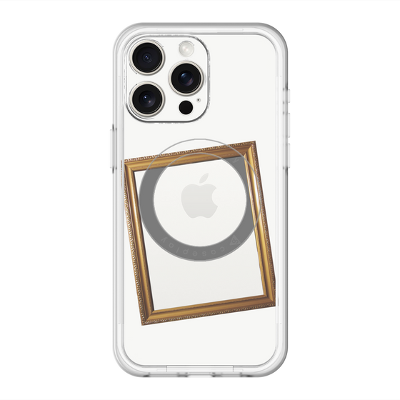 スリムプロテクションプレミアムケース with MagSafe［ Photo Frame - White ］