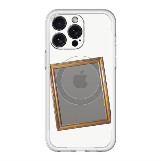 スリムプロテクションプレミアムケース with MagSafe［ Photo Frame - White ］