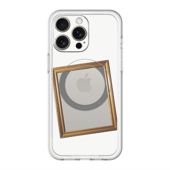 スリムプロテクションプレミアムケース with MagSafe［ Photo Frame - White ］