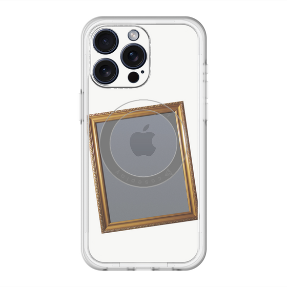 スリムプロテクションプレミアムケース with MagSafe［ Photo Frame - White ］