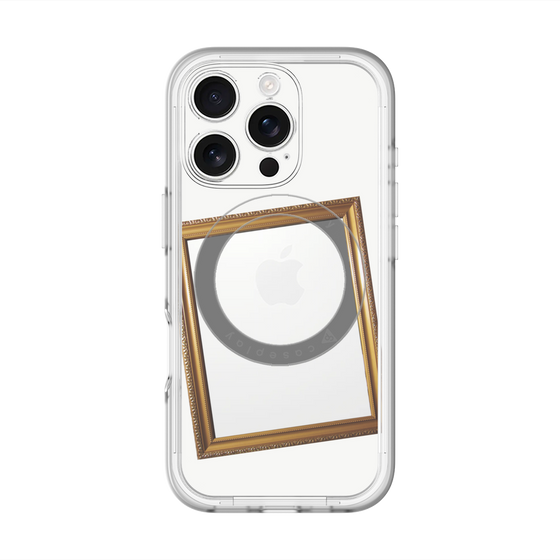 スリムプロテクションプレミアムケース with MagSafe［ Photo Frame - White ］