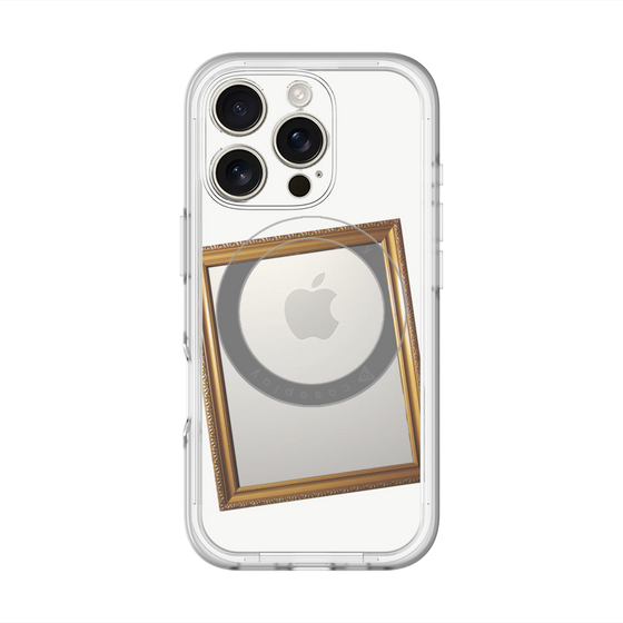 スリムプロテクションプレミアムケース with MagSafe［ Photo Frame - White ］