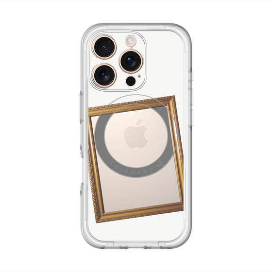 スリムプロテクションプレミアムケース with MagSafe［ Photo Frame - White ］