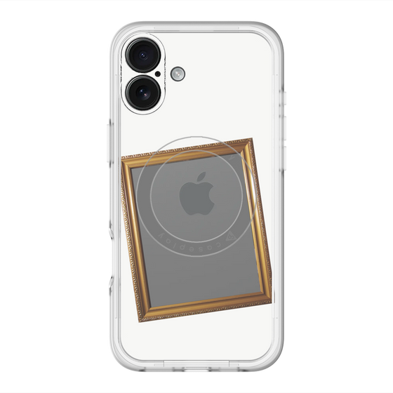 スリムプロテクションプレミアムケース with MagSafe［ Photo Frame - White ］