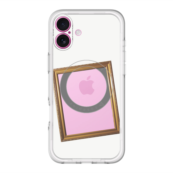 スリムプロテクションプレミアムケース with MagSafe［ Photo Frame - White ］