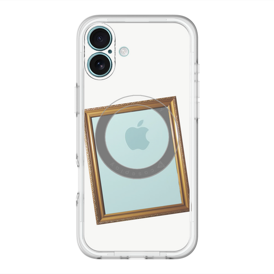 スリムプロテクションプレミアムケース with MagSafe［ Photo Frame - White ］
