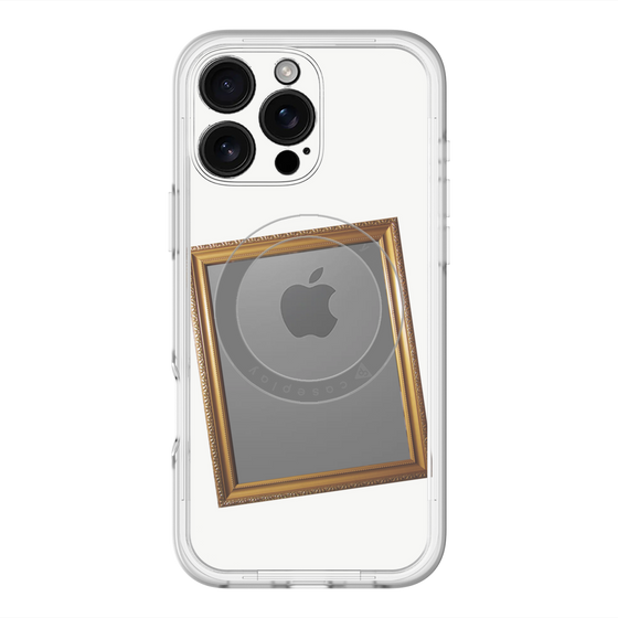 スリムプロテクションプレミアムケース with MagSafe［ Photo Frame - White ］
